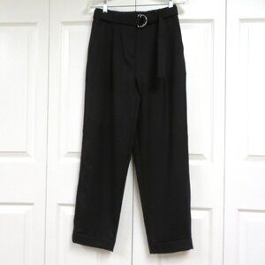J. Crew 2 Wool Trouser Black Solid